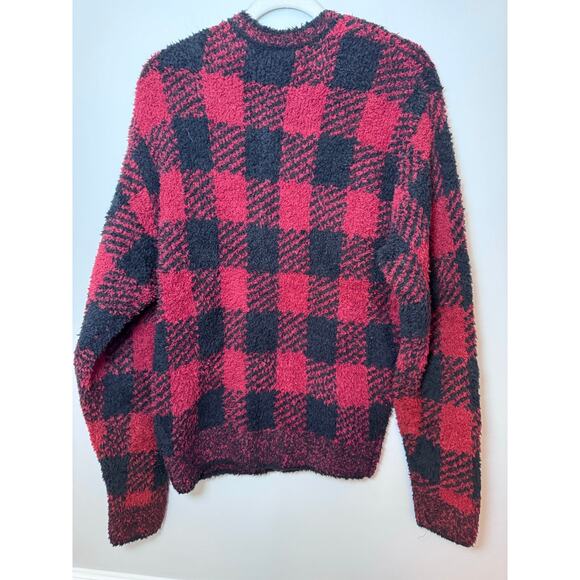 Skims cozy knit buffalo check cozy knit pullover oversized S/M NWT - Picture 6 of 6